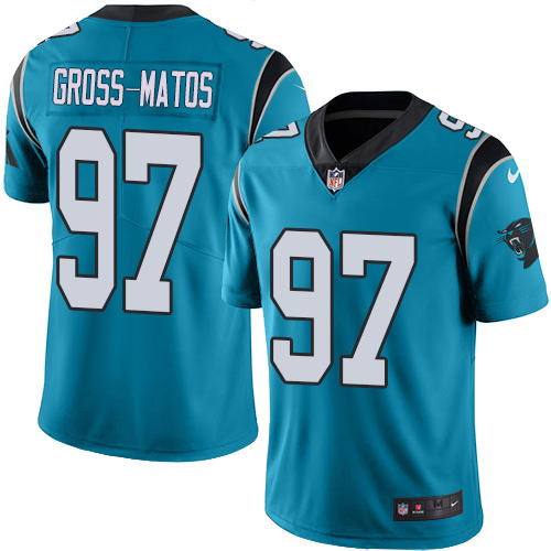 Nike Panthers #97 Yetur Gross-Matos Blue Alternate Men's Stitched NFL Vapor Untouchable Limited Jersey Nike Panthers #97 Yetur Gross-Matos Blue Alternate Men's Stitched NFL Vapor Untouchable Limited Jersey