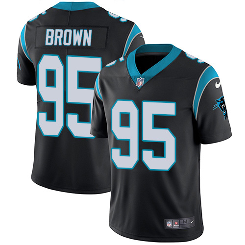 Nike Panthers #95 Derrick Brown Black Team Color Men's Stitched NFL Vapor Untouchable Limited Jersey Nike Panthers #95 Derrick Brown Black Team Color Men's Stitched NFL Vapor Untouchable Limited Jersey