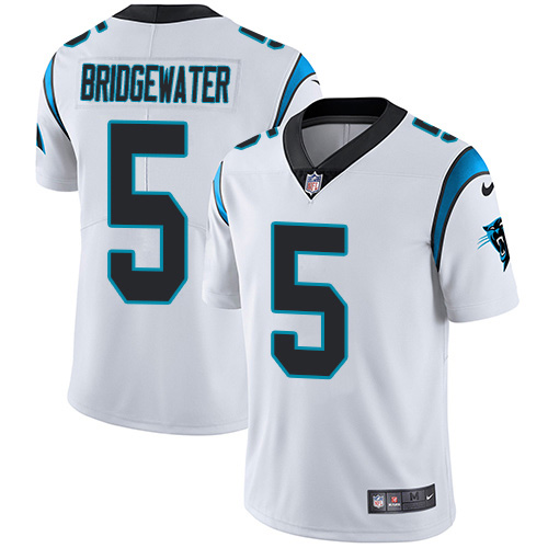 Nike Panthers #5 Teddy Bridgewater White Men's Stitched NFL Vapor Untouchable Limited Jersey Nike Panthers #5 Teddy Bridgewater White Men's Stitched NFL Vapor Untouchable Limited Jersey