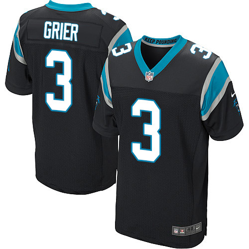 Nike Panthers #3 Will Grier Black Team Color Men's Stitched NFL Vapor Untouchable Elite Jersey Nike Panthers #3 Will Grier Black Team Color Men's Stitched NFL Vapor Untouchable Elite Jersey