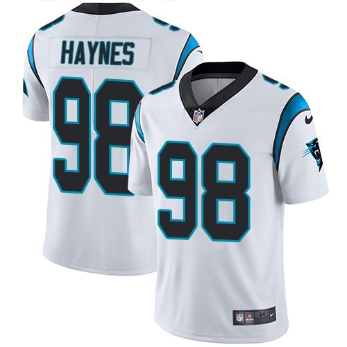 Nike Panthers 98 Marquis Haynes White Vapor Untouchable Limited Jersey Nike Panthers 98 Marquis Haynes White Vapor Untouchable Limited Jersey