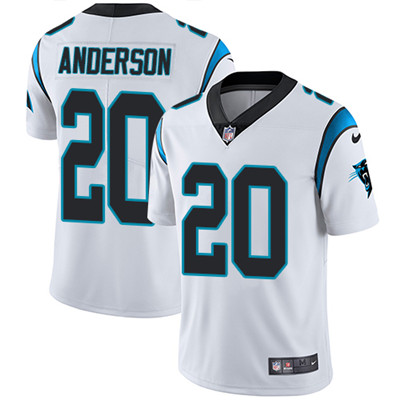 Nike Panthers #20 C.J. Anderson White Men's Stitched NFL Vapor Untouchable Limited Jersey Nike Panthers #20 C.J. Anderson White Men's Stitched NFL Vapor Untouchable Limited Jersey