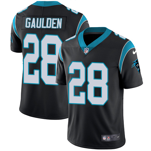 Nike Panthers #28 Rashaan Gaulden Black Team Color Men's Stitched NFL Vapor Untouchable Limited Jersey Nike Panthers #28 Rashaan Gaulden Black Team Color Men's Stitched NFL Vapor Untouchable Limited Jersey