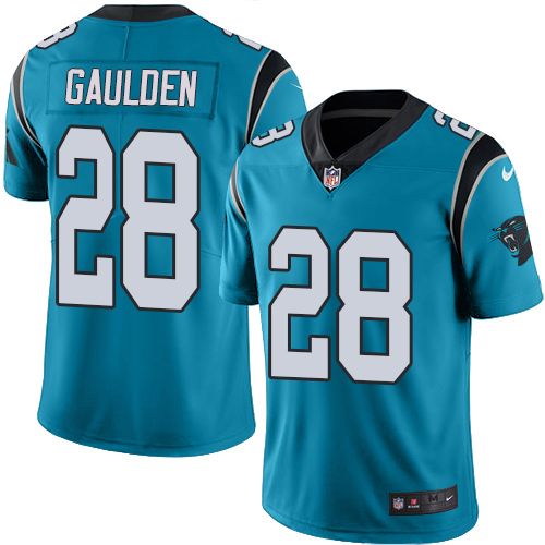 Nike Panthers #28 Rashaan Gaulden Blue Alternate Men's Stitched NFL Vapor Untouchable Limited Jersey Nike Panthers #28 Rashaan Gaulden Blue Alternate Men's Stitched NFL Vapor Untouchable Limited Jersey