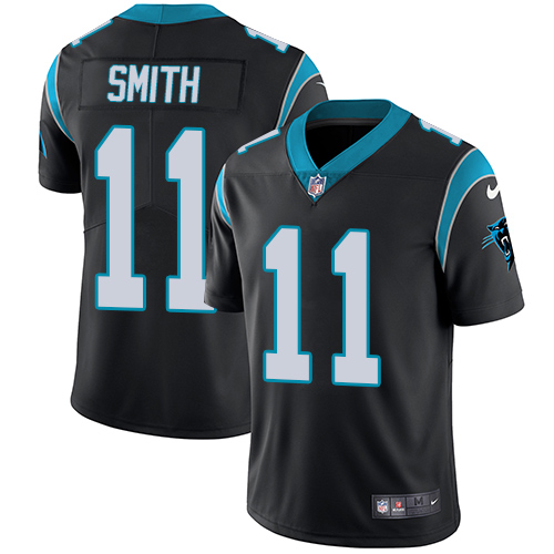 Nike Panthers #11 Torrey Smith Black Team Color Men's Stitched NFL Vapor Untouchable Limited Jersey Nike Panthers #11 Torrey Smith Black Team Color Men's Stitched NFL Vapor Untouchable Limited Jersey