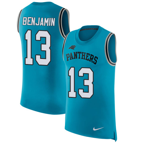 Nike Panthers #13 Kelvin Benjamin Blue Alternate Men's Stitched NFL Limited Rush Tank Top Jersey Nike Panthers #13 Kelvin Benjamin Blue Alternate Men's Stitched NFL Limited Rush Tank Top Jersey