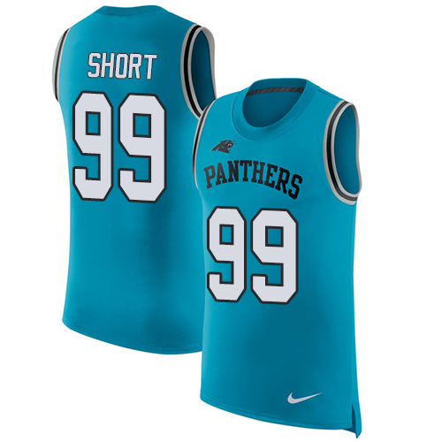 Nike Panthers #99 Kawann Short Blue Alternate Men's Stitched NFL Limited Rush Tank Top Jersey Nike Panthers #99 Kawann Short Blue Alternate Men's Stitched NFL Limited Rush Tank Top Jersey