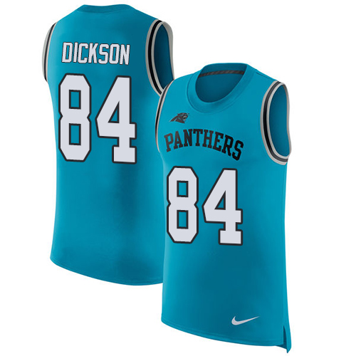 Nike Panthers #84 Ed Dickson Blue Alternate Men's Stitched NFL Limited Rush Tank Top Jersey Nike Panthers #84 Ed Dickson Blue Alternate Men's Stitched NFL Limited Rush Tank Top Jersey