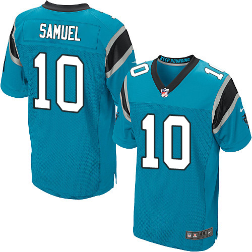 Nike Panthers #10 Curtis Samuel Blue Alternate Men's Stitched NFL Elite Jersey Nike Panthers #10 Curtis Samuel Blue Alternate Men's Stitched NFL Elite Jersey