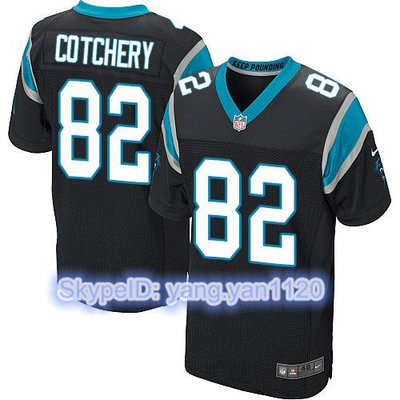 Nike Panthers #82 Jerricho Cotchery Black Team Color Men's Stitched NFL Elite Jersey Nike Panthers #82 Jerricho Cotchery Black Team Color Men's Stitched NFL Elite Jersey