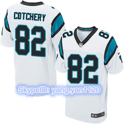 Nike Panthers #82 Jerricho Cotchery White Men's Stitched NFL Elite Jersey Nike Panthers #82 Jerricho Cotchery White Men's Stitched NFL Elite Jersey