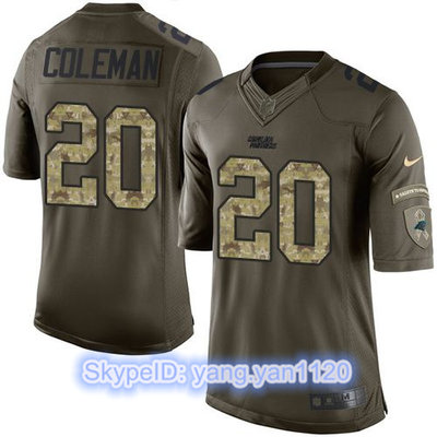 Nike Panthers #20 Kurt Coleman Green Men's Stitched NFL Limited Salute to Service Jersey Nike Panthers #20 Kurt Coleman Green Men's Stitched NFL Limited Salute to Service Jersey