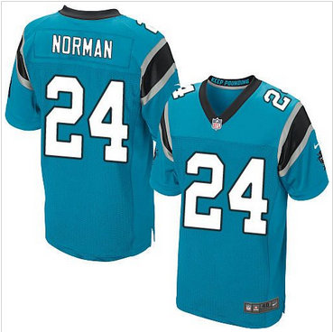 Nike Carolina Panthers #24 Josh Norman Blue Alternate Men's Stitched NFL Elite Jersey