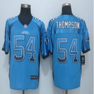 New Carolina Panthers #54 Shaq Thompson Blue Alternate Men's Stitched NFL Elite Drift Fashion jersey