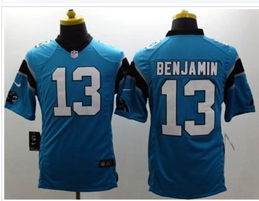 NEW Carolina Panthers #13 Kelvin Benjamin Blue Alternate NFL Game Jersey