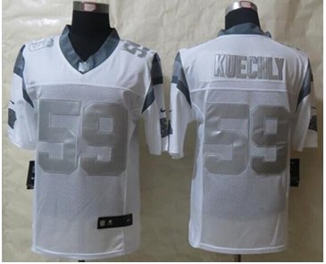 NEW Carolina Panthers #59 Luke Kuechly White NFL Limited Platinum Jersey