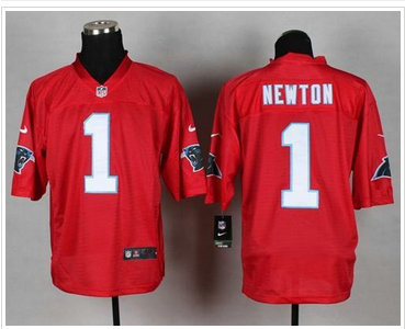 New Carolina Panthers #1 Cam Newton Red NFL Elite QB Practice Jersey New Carolina Panthers #1 Cam Newton Red NFL Elite QB Practice Jersey