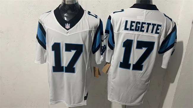 Men's Carolina Panthers #17 Xavier Legette White F.U.S.E. Vapor Limited Stitched Football Jersey Men's Carolina Panthers #17 Xavier Legette White F.U.S.E. Vapor Limited Stitched Football Jersey