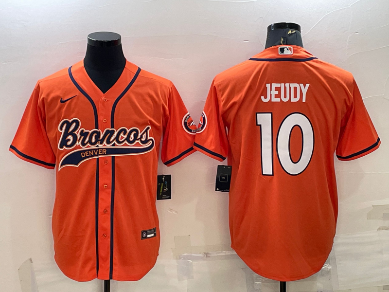 Men's Denver Broncos Active Player Custom Orange With Patch Cool Base Stitched Baseball Jersey Men's Denver Broncos Active Player Custom Orange With Patch Cool Base Stitched Baseball Jersey
