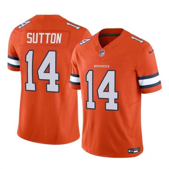 Men's Denver Broncos #14 Courtland Sutton Orange 2023 F.U.S.E. Vapor Untouchable Stitched Jersey Men's Denver Broncos #14 Courtland Sutton Orange 2023 F.U.S.E. Vapor Untouchable Stitched Jersey