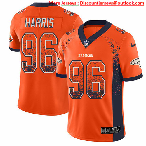 Nike Broncos #96 Shelby Harris Orange Team Color Men's Stitched NFL Limited Rush Drift Fashion Jersey Nike Broncos #96 Shelby Harris Orange Team Color Men's Stitched NFL Limited Rush Drift Fashion Jersey