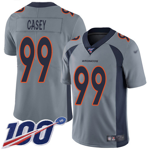 Nike Broncos #99 Jurrell Casey Gray Men's Stitched NFL Limited Inverted Legend 100th Season Jersey Nike Broncos #99 Jurrell Casey Gray Men's Stitched NFL Limited Inverted Legend 100th Season Jersey