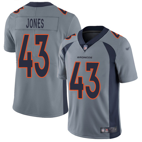 Nike Broncos #43 Joe Jones Gray Men's Stitched NFL Limited Inverted Legend Jersey Nike Broncos #43 Joe Jones Gray Men's Stitched NFL Limited Inverted Legend Jersey