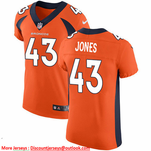 Nike Broncos #43 Joe Jones Orange Team Color Men's Stitched NFL Vapor Untouchable Elite Jersey Nike Broncos #43 Joe Jones Orange Team Color Men's Stitched NFL Vapor Untouchable Elite Jersey