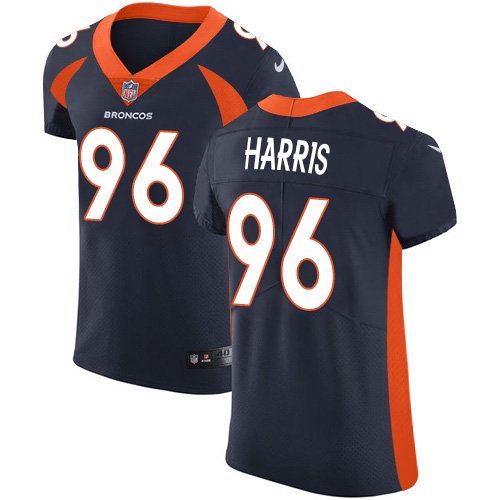 Nike Broncos #96 Shelby Harris Navy Blue Alternate Men's Stitched NFL New Elite Jersey Nike Broncos #96 Shelby Harris Navy Blue Alternate Men's Stitched NFL New Elite Jersey