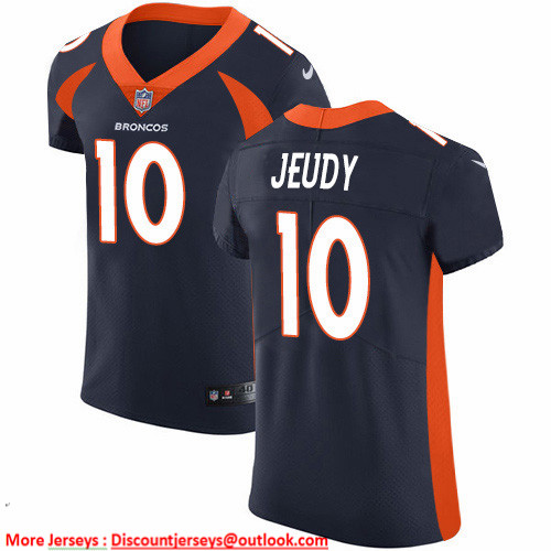 Nike Broncos #10 Jerry Jeudy Navy Blue Alternate Men's Stitched NFL New Elite Jersey Nike Broncos #10 Jerry Jeudy Navy Blue Alternate Men's Stitched NFL New Elite Jersey