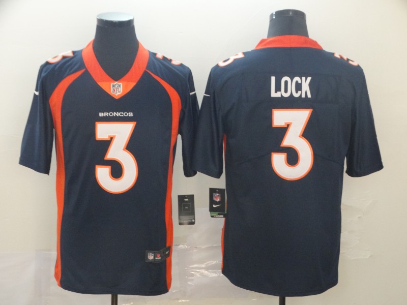 Nike Broncos 3 Drew Lock Navy Vapor Untouchable Limited Jersey Nike Broncos 3 Drew Lock Navy Vapor Untouchable Limited Jersey
