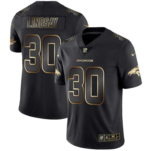 Nike Broncos 30 Phillip Lindsay Black Gold Vapor Untouchable Limited Jersey Nike Broncos 30 Phillip Lindsay Black Gold Vapor Untouchable Limited Jersey