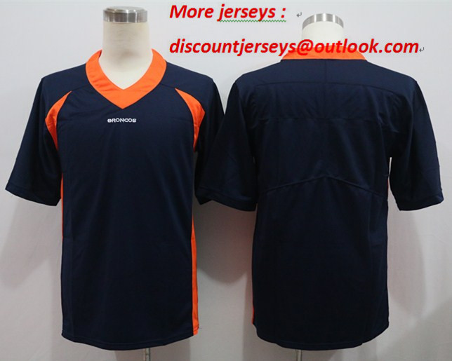 Nike Broncos Blank Navy Vapor Untouchable Limited Jersey
