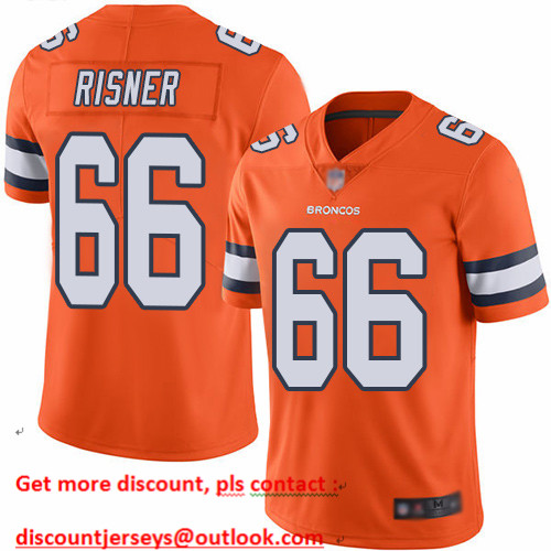 Broncos #66 Dalton Risner Orange Men's Stitched Football Limited Rush Jersey Broncos #66 Dalton Risner Orange Men's Stitched Football Limited Rush Jersey