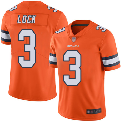 Broncos #3 Drew Lock Orange Men's Stitched Football Limited Rush Jersey Broncos #3 Drew Lock Orange Men's Stitched Football Limited Rush Jersey