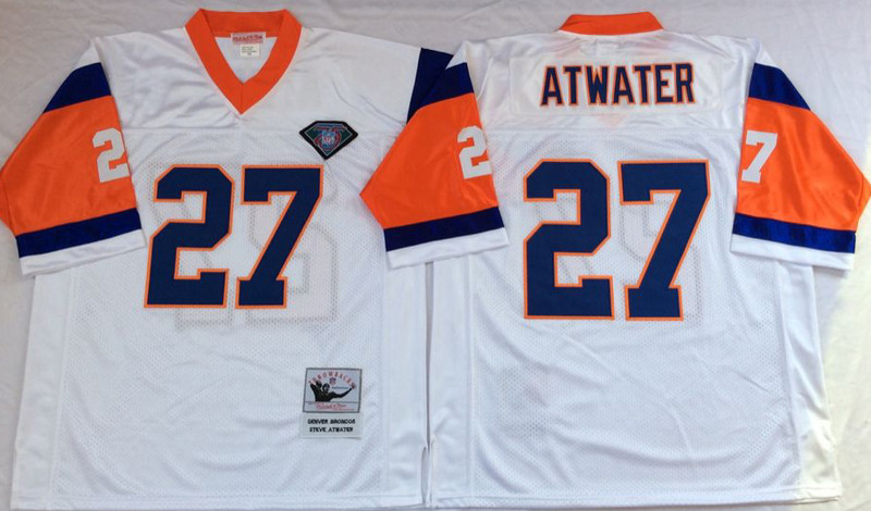 Mitchell And Ness Broncos #27 knowshon moreno white Throwback Stitched NFL Jersey Mitchell And Ness Broncos #27 knowshon moreno white Throwback Stitched NFL Jersey