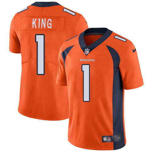 Nike Broncos #1 Marquette King Orange Team Color Men's Stitched NFL Vapor Untouchable Limited Jersey Nike Broncos #1 Marquette King Orange Team Color Men's Stitched NFL Vapor Untouchable Limited Jersey