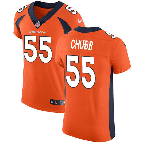 Nike Broncos #55 Bradley Chubb Orange Team Color Men's Stitched NFL Vapor Untouchable Elite Jersey Nike Broncos #55 Bradley Chubb Orange Team Color Men's Stitched NFL Vapor Untouchable Elite Jersey