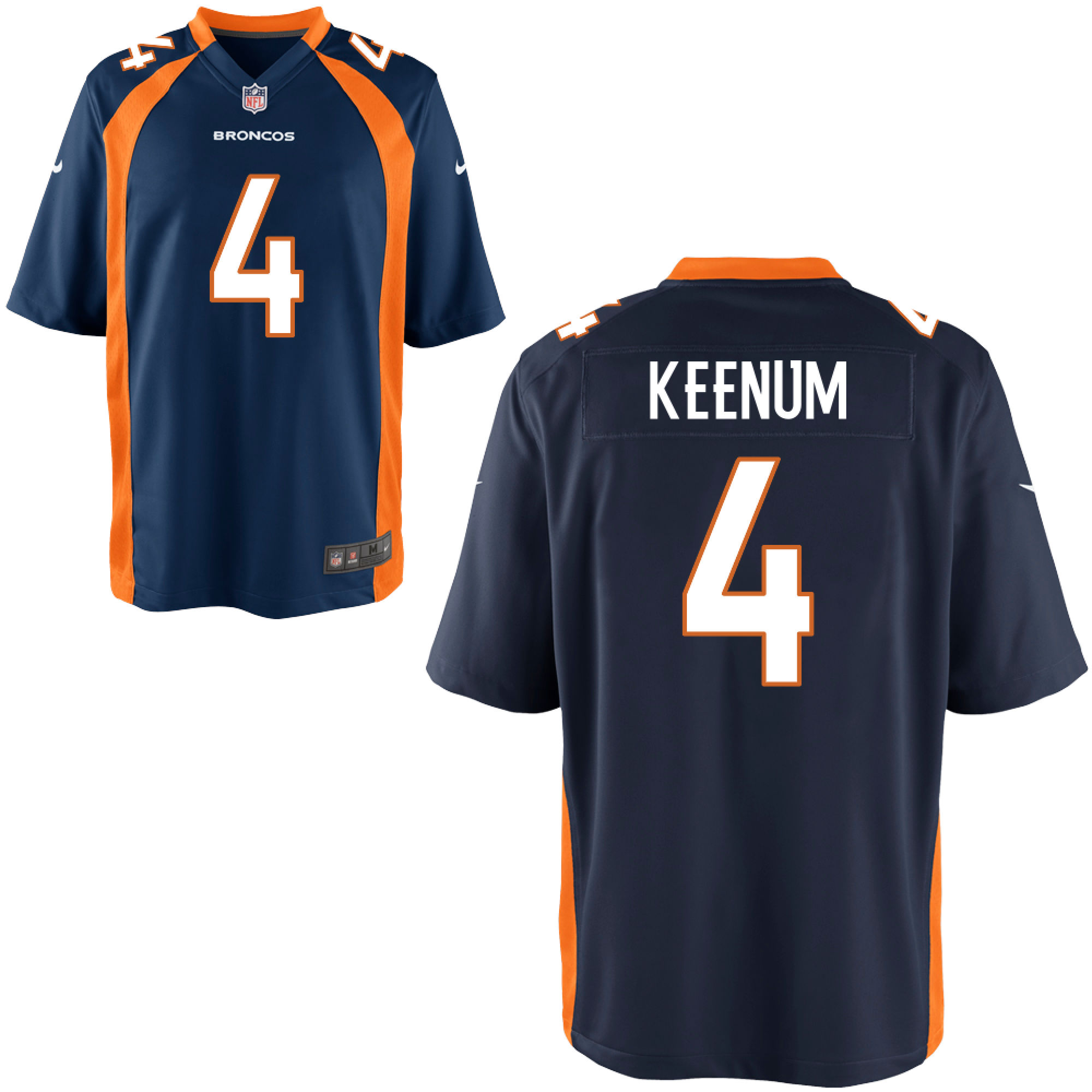 Nike Broncos #4 Case Keenum Navy Elite Jersey Nike Broncos #4 Case Keenum Navy Elite Jersey