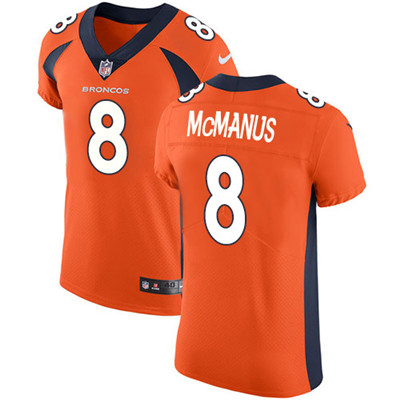 Nike Broncos #8 Brandon McManus Orange Team Color Men's Stitched NFL Vapor Untouchable Elite Jersey Nike Broncos #8 Brandon McManus Orange Team Color Men's Stitched NFL Vapor Untouchable Elite Jersey