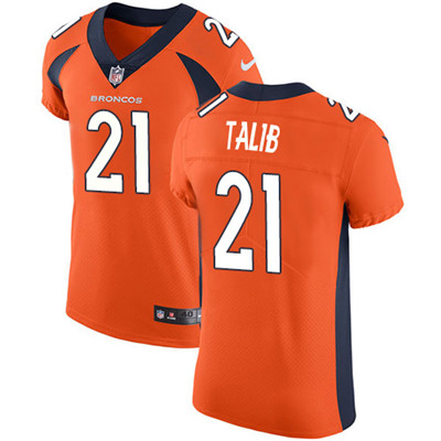 Nike Broncos #21 Aqib Talib Orange Team Color Men's Stitched NFL Vapor Untouchable Elite Jersey Nike Broncos #21 Aqib Talib Orange Team Color Men's Stitched NFL Vapor Untouchable Elite Jersey