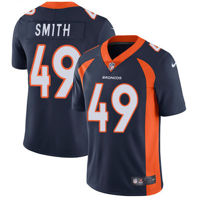 Nike Broncos #49 Dennis Smith Navy Blue Alternate Men's Stitched NFL Vapor Untouchable Limited Jersey Nike Broncos #49 Dennis Smith Navy Blue Alternate Men's Stitched NFL Vapor Untouchable Limited Jersey