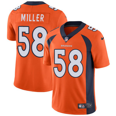 Nike Broncos #58 Von Miller Orange Team Color Men's Stitched NFL Vapor Untouchable Limited Jersey Nike Broncos #58 Von Miller Orange Team Color Men's Stitched NFL Vapor Untouchable Limited Jersey