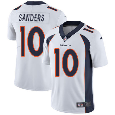 Nike Broncos #10 Emmanuel Sanders White Men's Stitched NFL Vapor Untouchable Limited Jersey Nike Broncos #10 Emmanuel Sanders White Men's Stitched NFL Vapor Untouchable Limited Jersey