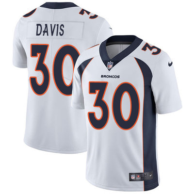 Nike Broncos #30 Terrell Davis White Men's Stitched NFL Vapor Untouchable Limited Jersey Nike Broncos #30 Terrell Davis White Men's Stitched NFL Vapor Untouchable Limited Jersey
