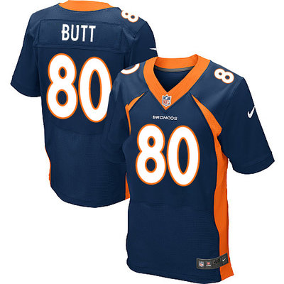 Nike Broncos #80 Jake Butt Navy Blue Alternate Men's Stitched NFL New Elite Jersey Nike Broncos #80 Jake Butt Navy Blue Alternate Men's Stitched NFL New Elite Jersey