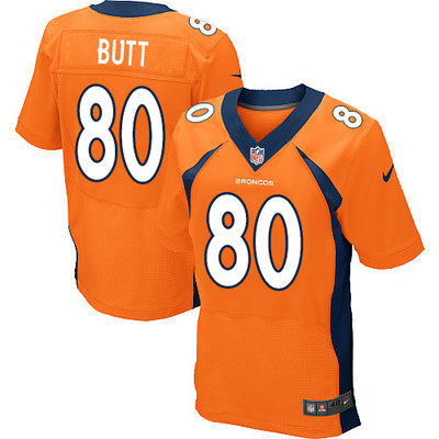 Nike Broncos #80 Jake Butt Orange Team Color Men's Stitched NFL New Elite Jersey Nike Broncos #80 Jake Butt Orange Team Color Men's Stitched NFL New Elite Jersey