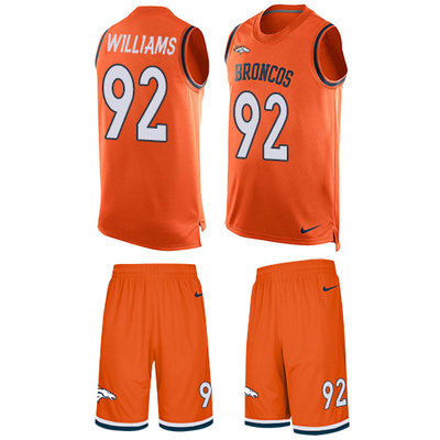 Nike Broncos #92 Sylvester Williams Orange Team Color Men's Stitched NFL Limited Tank Top Suit Jersey Nike Broncos #92 Sylvester Williams Orange Team Color Men's Stitched NFL Limited Tank Top Suit Jersey