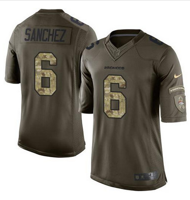 Nike Broncos #6 Mark Sanchez Green Men's Stitched NFL Limited Salute To Service Jersey Nike Broncos #6 Mark Sanchez Green Men's Stitched NFL Limited Salute To Service Jersey
