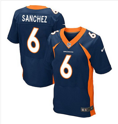 Nike Broncos #6 Mark Sanchez Navy Blue Alternate Men's Stitched NFL New Elite Jersey Nike Broncos #6 Mark Sanchez Navy Blue Alternate Men's Stitched NFL New Elite Jersey